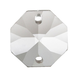 Asfour Crystalアスフォークリスタル　オクタゴンカット（２つ穴）　18×18mm